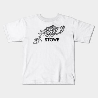 Stowe VT Trail Map | Stowe Ski Resort Trails (2) Kids T-Shirt